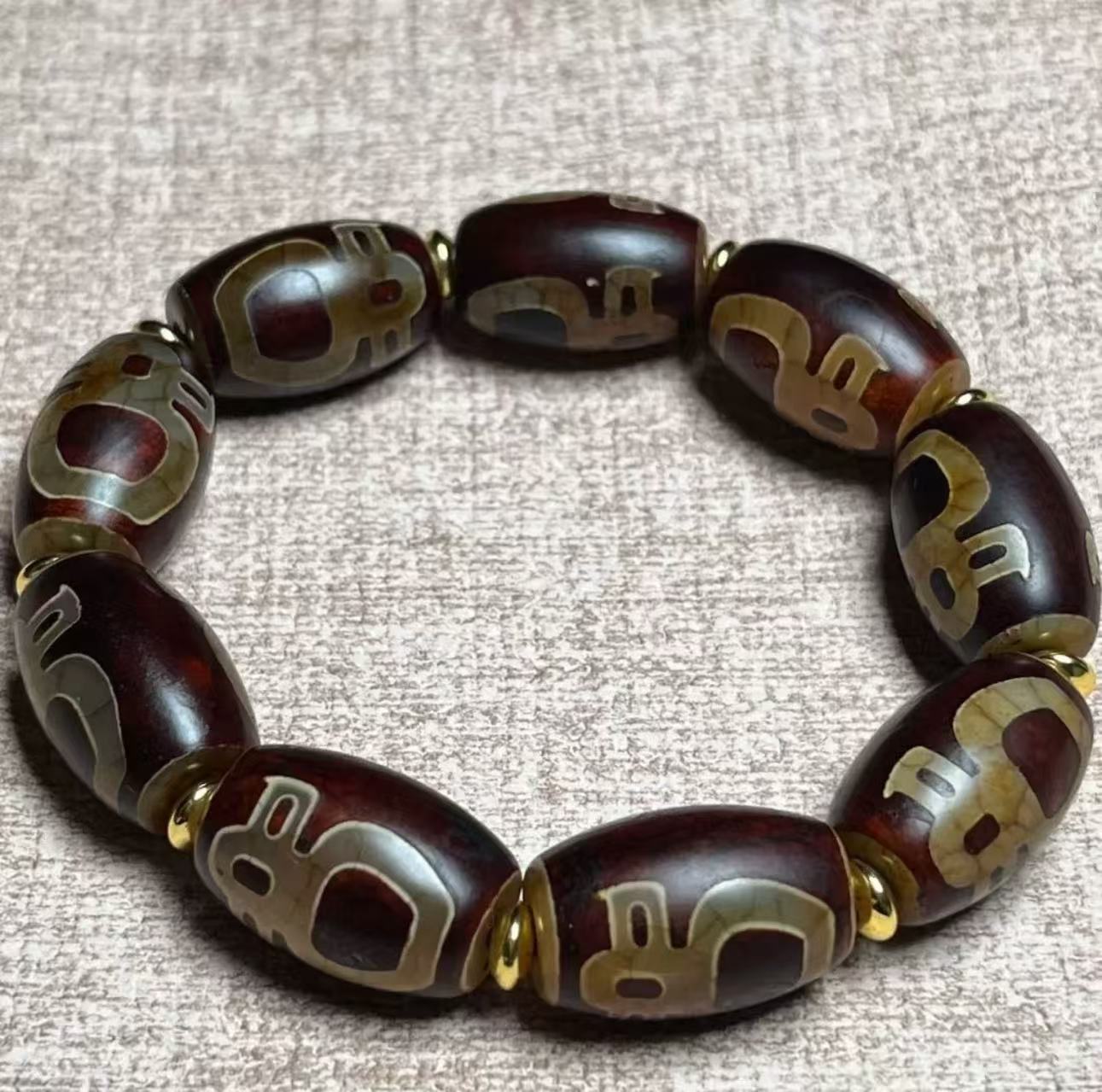 Ser·Blessing & Wisdom Dzi Bead Bracelet