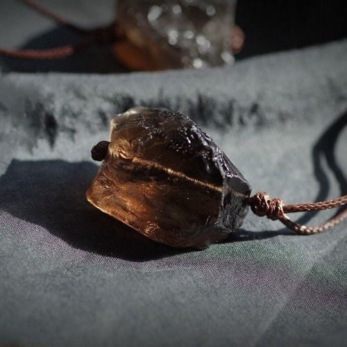 Tibetan Spiritual Brown Crystal: Zen - Mind Balance Talisman