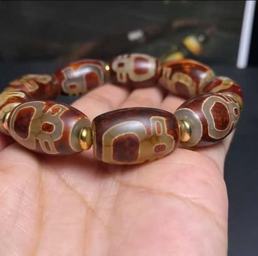 Ser·Blessing & Wisdom Dzi Bead Bracelet
