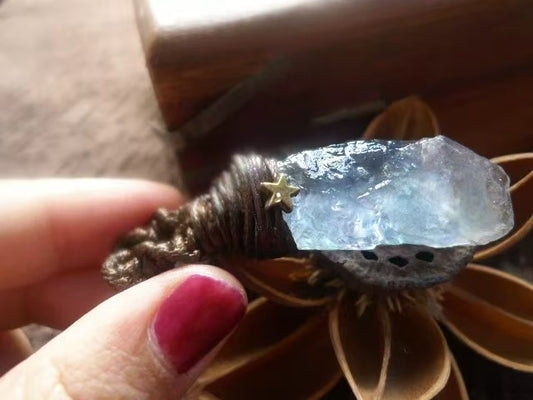 Unique Piece! Tibetan Natural Crystal Pendant