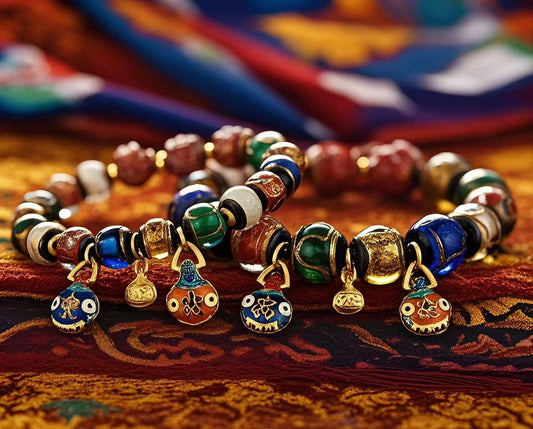 Tibetan - style Multicolored Glazed Bracelet: Inheriting Blessings, Accompanying Good Luck
