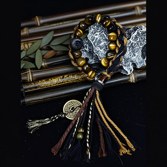 Tibetan Region Tiger's Eye Stone Bracelet: The Energy Bond Guarding Body and Mind