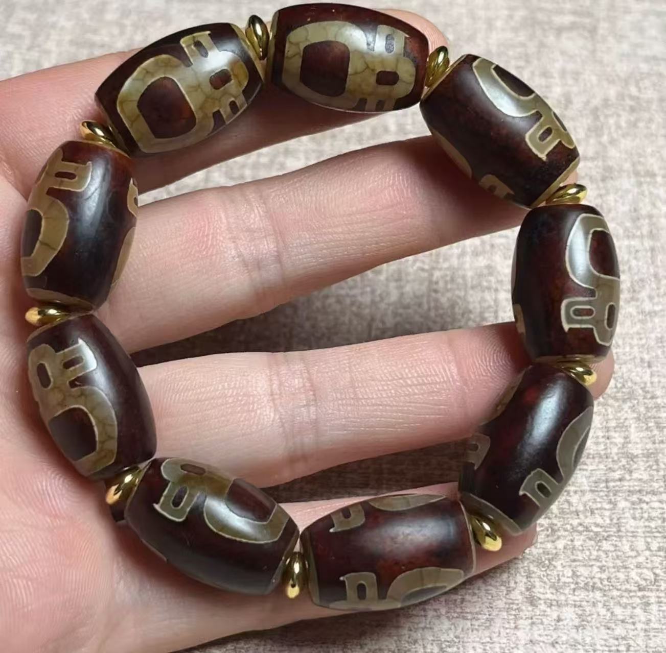 Ser·Blessing & Wisdom Dzi Bead Bracelet