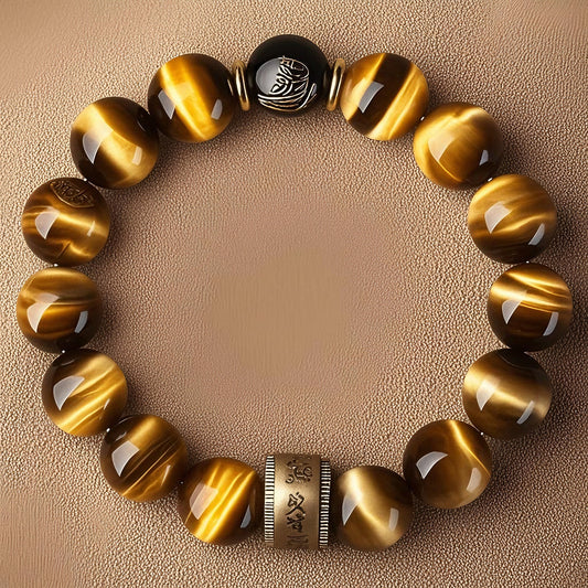 Tibetan-style Five-Elements Golden Spirit Pearl Bracelet: The Essence of Gilded Gold, Gathering Wealth and Stabilizing Luck
