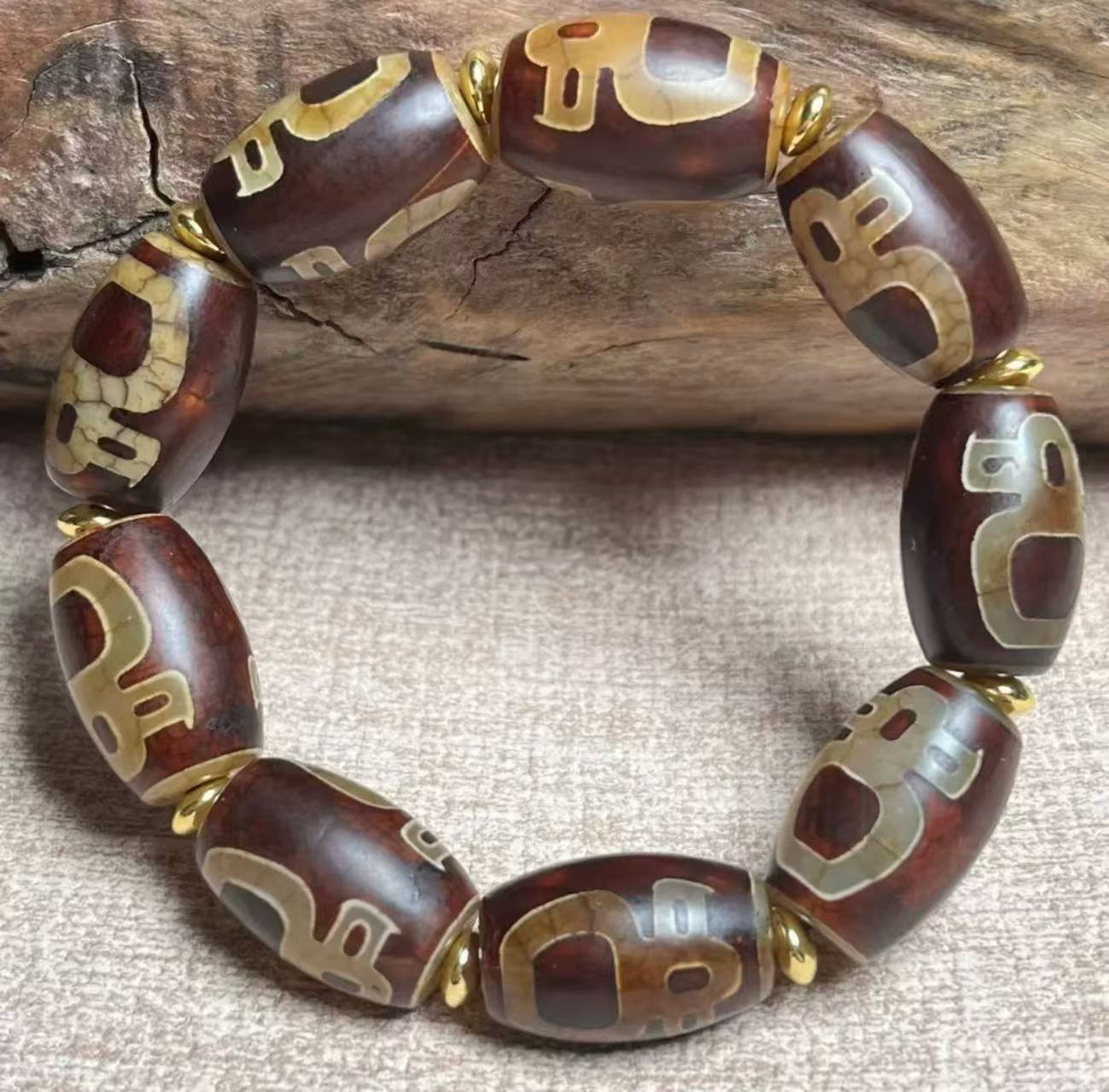 Ser·Blessing & Wisdom Dzi Bead Bracelet